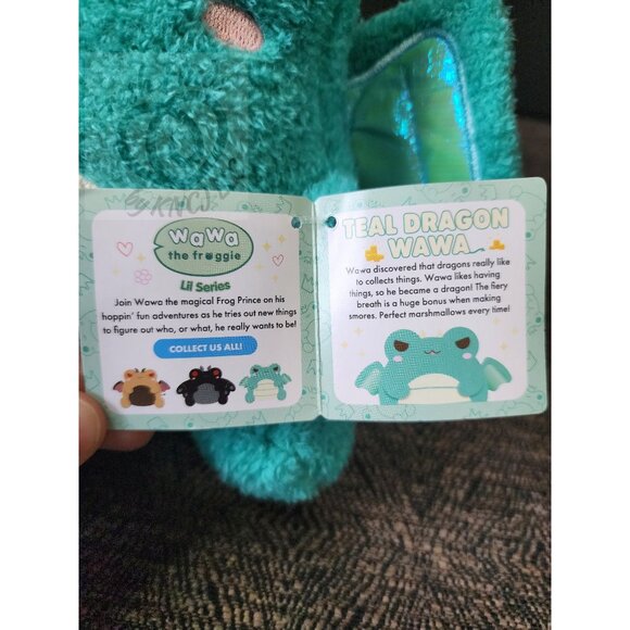 Cuddle Barn Wawa Teal Dragon BNWT HTF - Picture 2 of 3